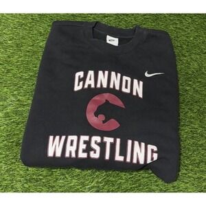 Y2K Nike Cannon‎ Wrestling Pullover Sweater Size Small Long Sleeve Cotton